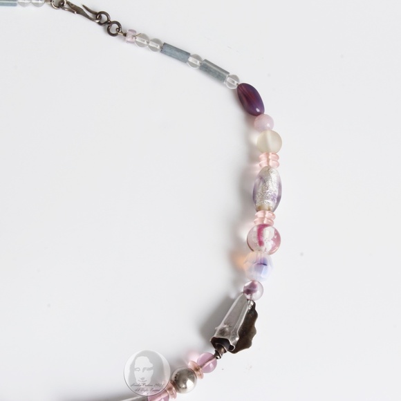 Vintage Necklace Semi Precious Stones Sterling Jeremy & Carrie Gicker 1980s HTF - Picture 8 of 13